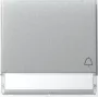 GIRA TX44 Wippe mit Glockensymbol und Beschriftungsfeld, Aluminium 367365