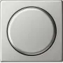 Gira System 55 Abdeckplatte mit Drehknopf für Dimmer und Potentiometer, Edelstahl 0650600