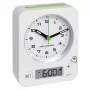 TFA Dostmann Funkwecker 60.1511.02 Weiß mit Leuchtzeigern