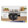 TFA Dostmann 38.2040.01 Digitaler Küchentimer Schwarz-Weiß