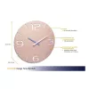 TFA Dostmann Design Funk-Wanduhr Contour, Altrosa/Weiß (60.3536.16)