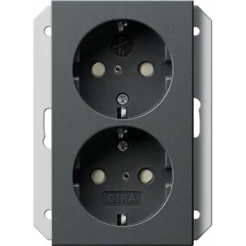GIRA SCHUKO Steckdose 1-fach Anthrazit 273128