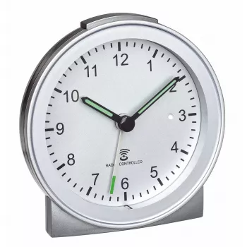 TFA Dostmann 60.1517.54 Funkwecker analog silber