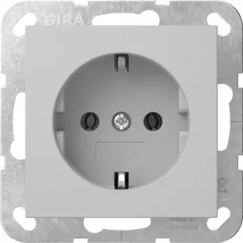 Gira System 55 SCHUKO Steckdosen-Einsatz, Grau 4466015