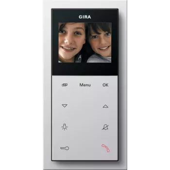 Gira 1239112 Video-Innenstation AP Plus, Aufputz, Reinweiß
