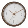 TFA Dostmann 60.3547.10 Funk-Wanduhr 22,3 cm Grau Kupfer