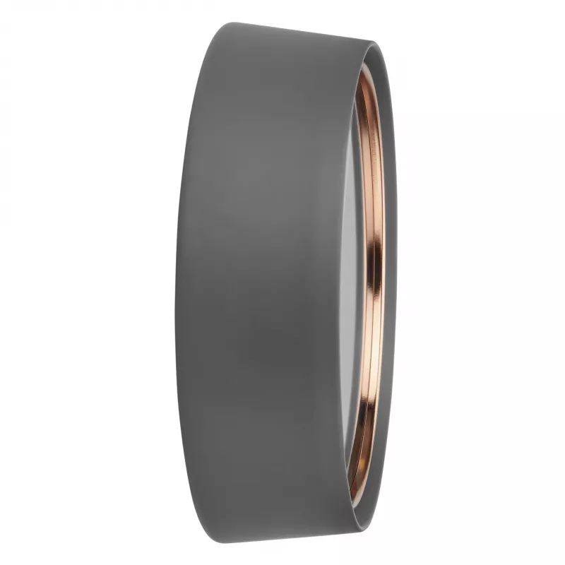 TFA Dostmann 60.3547.10 Funk-Wanduhr 22,3 cm Grau Kupfer