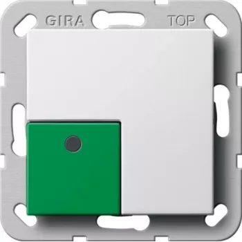 Gira System 55 Off/Stop Wippe, Reinweiß 291103