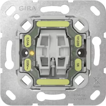 GIRA 384200 Taster-Aus-Einsatz, 2-polig, NO, 250 V AC, 10 A, Unterputz
