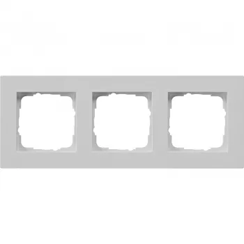 Gira Abdeckrahmen 3-fach flach, Grau 0213375