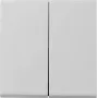 Gira System 55 2-fach Wippschalterabdeckung, Grau 0295015
