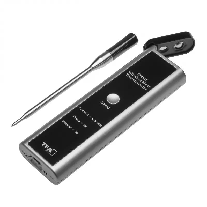 TFA Dostmann Kabelloses BBQ-Fleischthermometer SMART KÜCHEN-CHEF Grillthermometer (14.1515.10)