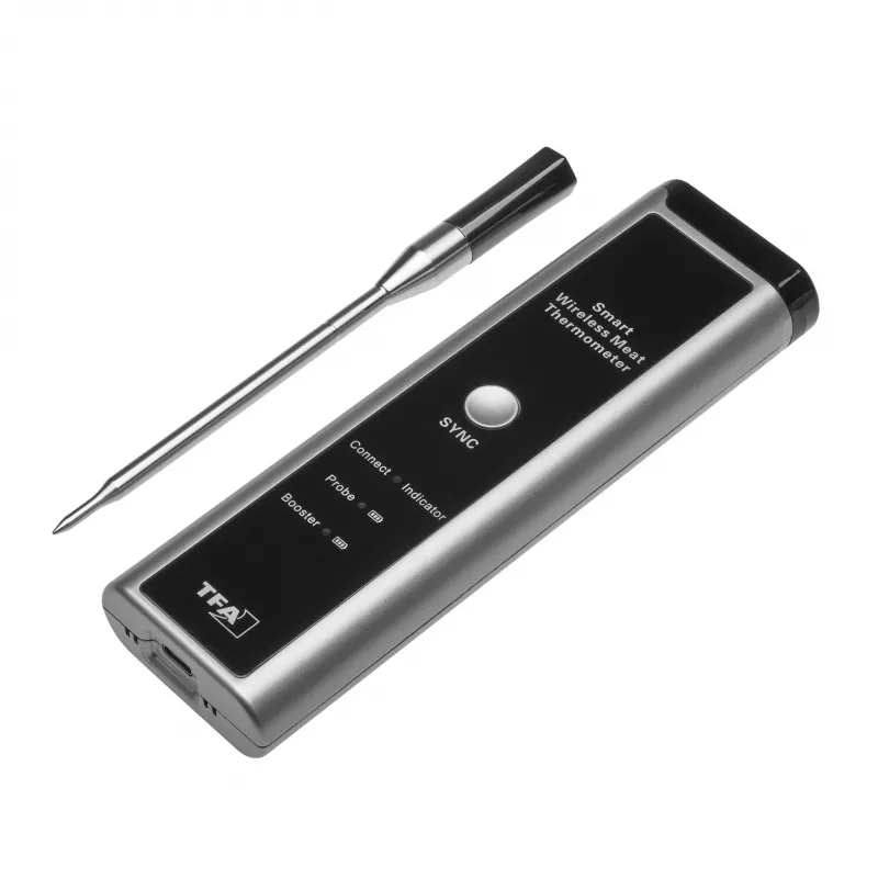 TFA Dostmann Kabelloses BBQ-Fleischthermometer SMART KÜCHEN-CHEF Grillthermometer (14.1515.10)
