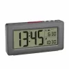 TFA Dostmann 60.2563.10 Funkwecker, Dual-Alarm, Anthrazit