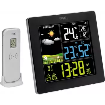 TFA Dostmann Sun 2 Funk-Wetterstation Schwarz 35.1174.01