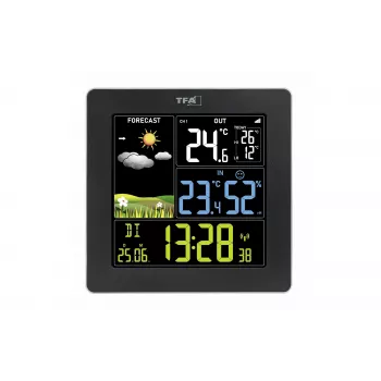 TFA Dostmann Sun 2 Funk-Wetterstation Schwarz 35.1174.01