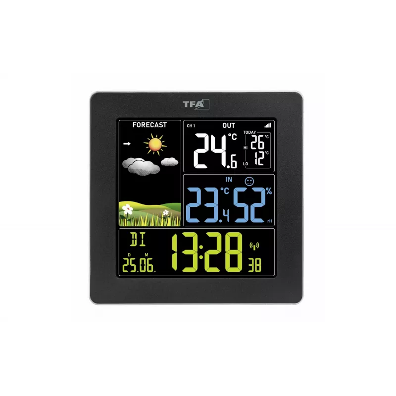 TFA Dostmann Sun 2 Funk-Wetterstation Schwarz 35.1174.01