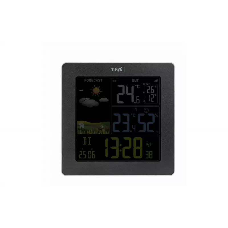 TFA Dostmann Sun 2 Funk-Wetterstation Schwarz 35.1174.01