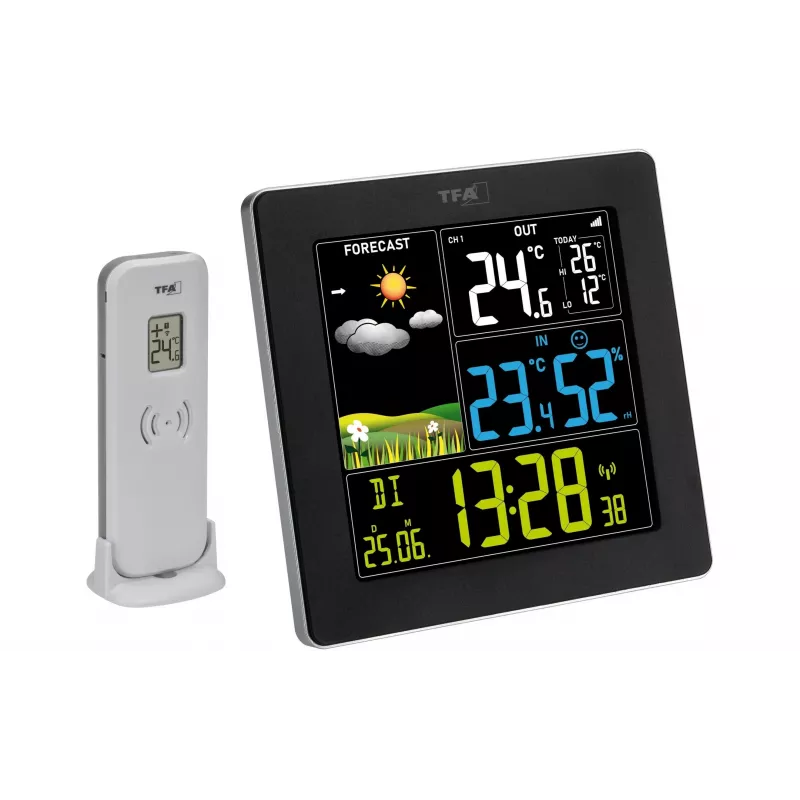 TFA Dostmann Sun 2 Funk-Wetterstation Schwarz 35.1174.01