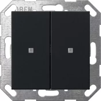 Gira KNX 2-Gang Wippe, Schwarz (5173005)