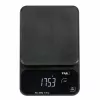 TFA Dostmann COOKIE Digitale Küchenwaage, 5 kg Kapazität, 1 g Genauigkeit, mit Messschüssel, Schwarz 50.2009.01
