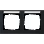 Gira Abdeckrahmen 2-fach horizontal schwarz System 55 (109209)