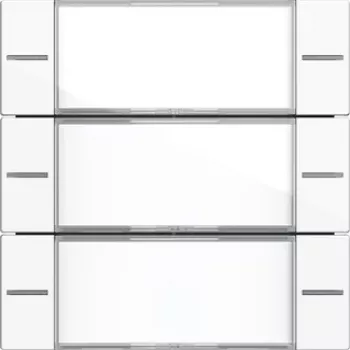Gira 577303 Wippenset 3-fach für Tastsensor 4, Reinweiß Glänzend