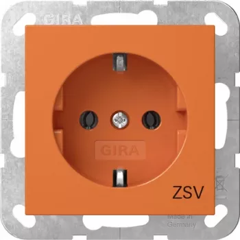 Gira 4188109 SCHUKO ZSV Steckdose System 55 Orange