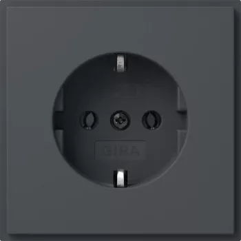 Gira TX_44 SCHUKO Steckdosen-Einsatz, Anthrazit 418867