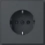 Gira TX_44 SCHUKO Steckdosen-Einsatz, Anthrazit 418867