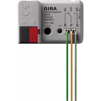 GIRA Schaltaktor für Türkommunikation, Unterputz, 1 NO Kontakt, 10 A 121100