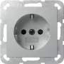 Gira SCHUKO Steckdose mit LED-Orientierungslicht und Shutter, Reinweiß 475526