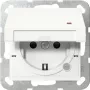 Gira System 55 Schuko-Steckdose mit Kontroll-LED, Reinweiß 455227