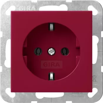 Gira System 55 SCHUKO Steckdose Rot 4455108