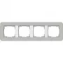 Gira Standard 55 Abdeckrahmen 4-fach Grau/Reinweiß 0214412