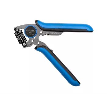 GEDORE CrimpMax 3608150 Professionelle Crimpzange für isolierte Kabelschuhe und Stoßverbinder, 0,5-6,0 mm² (AWG 20-10), 230 mm, Trapez-Crimp, Ratschenmechanismus mit Schnellentriegelung 3416437