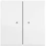 Gira System 55 Wippschalterabdeckung, 2-fach, Reinweiß Glänzend (RAL 9010) 363170
