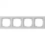 Gira Standard 55 Abdeckrahmen, 4-fach, Grau 021437