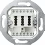 GIRA 003202 TAE-Anschlussdose Einsatz, 2x6/6 NFF, Reinweiß