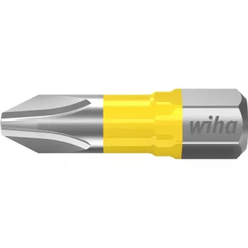 Wiha 42294 Phillips PH2 x 25 mm Power-Bit, 1/4 Zoll Sechskantschaft, Molybdän-Vanadium-Stahl