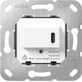 Gira SCHUKO Steckdosen-Einsatz mit USB Typ C PD, 16 A, 250 V, Unterputz, schwarz 236200