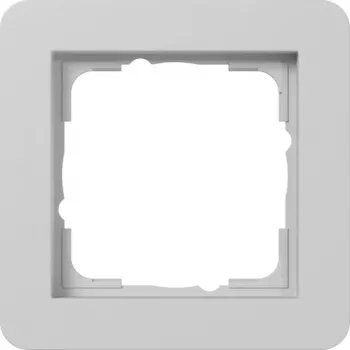 Gira E1 Abdeckrahmen 1-fach, Grau Matt (0211154)