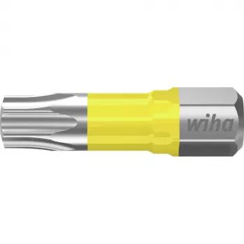Wiha 42304 Torx Bit T25 x 25 mm, 25er-Pack, 1/4 Zoll Sechskantantrieb, Molybdän-Vanadium-Stahl