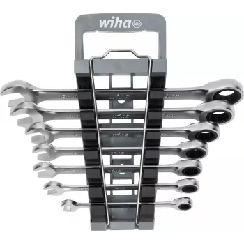 Wiha 45244 Ring-Ratschenschlüssel-Set 8-teilig 8-19 mm