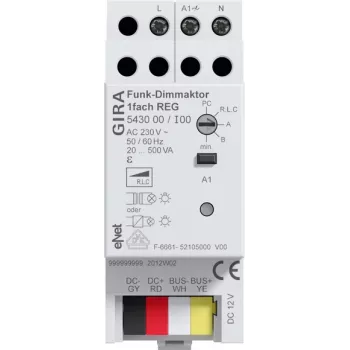 GIRA Funk-Universal-Dimmaktor 1-Kanal Hutschiene 543000