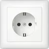 Gira Standard 55 SCHUKO Steckdose, 1 Steckdose, Reinweiß Glänzend, Unterputz, 16 A, 250 V 444027