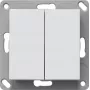 Gira Funk-Wandtaster, batterielos, 2-fach, Reinweiß Matt, 242227