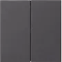 Gira System 55 2-fach Wippschalterabdeckung, Anthrazit Matt 536228