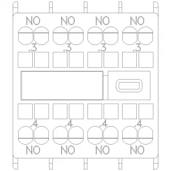 Siemens SIRIUS Hilfsschalterblock 4 Schließer (3RH2911-2FA40)