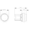 Siemens SIRIUS ACT 3SU1000-0BB20-0AA0 Drucktaster Frontelement, Kunststoff, Rot